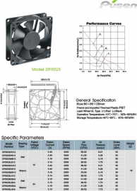 灭蚊灯风扇超静音低能耗高效率 DF8025风扇