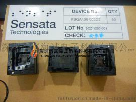Sensata IC插座 FBGA100-003D3 BGA100PIN 0.8MM间距尺寸 10*10mm