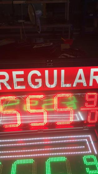 gas price sign美国加油站LED油价牌  LED油价屏 防水广告牌厂家